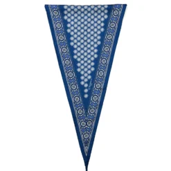 FOULARD ROMBO IN SETA BLUETTE Microfantasia fiore