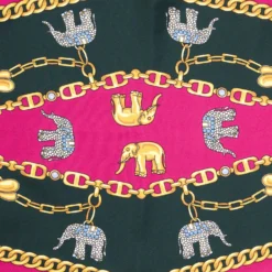 FOULARD ROMBO IN SETA FUCSIA Collezione lucky charm