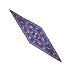 FOULARD ROMBO IN SETA VIOLA Collezione lucky charm