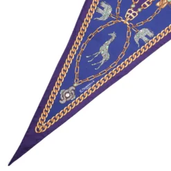FOULARD ROMBO IN SETA VIOLA Collezione lucky charm