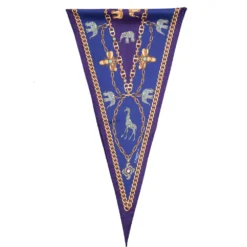 FOULARD ROMBO IN SETA VIOLA Collezione lucky charm