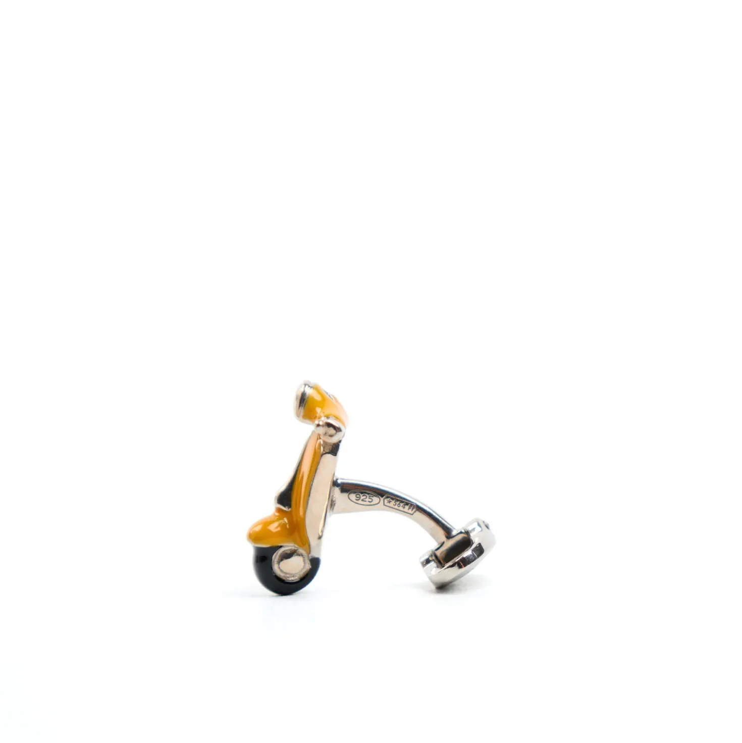 GEMELLI DA POLSO CON VESPA GIALLA In argento