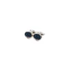 GEMELLI DA POLSO IN ARGENTO BLUCon microfantasia fiore