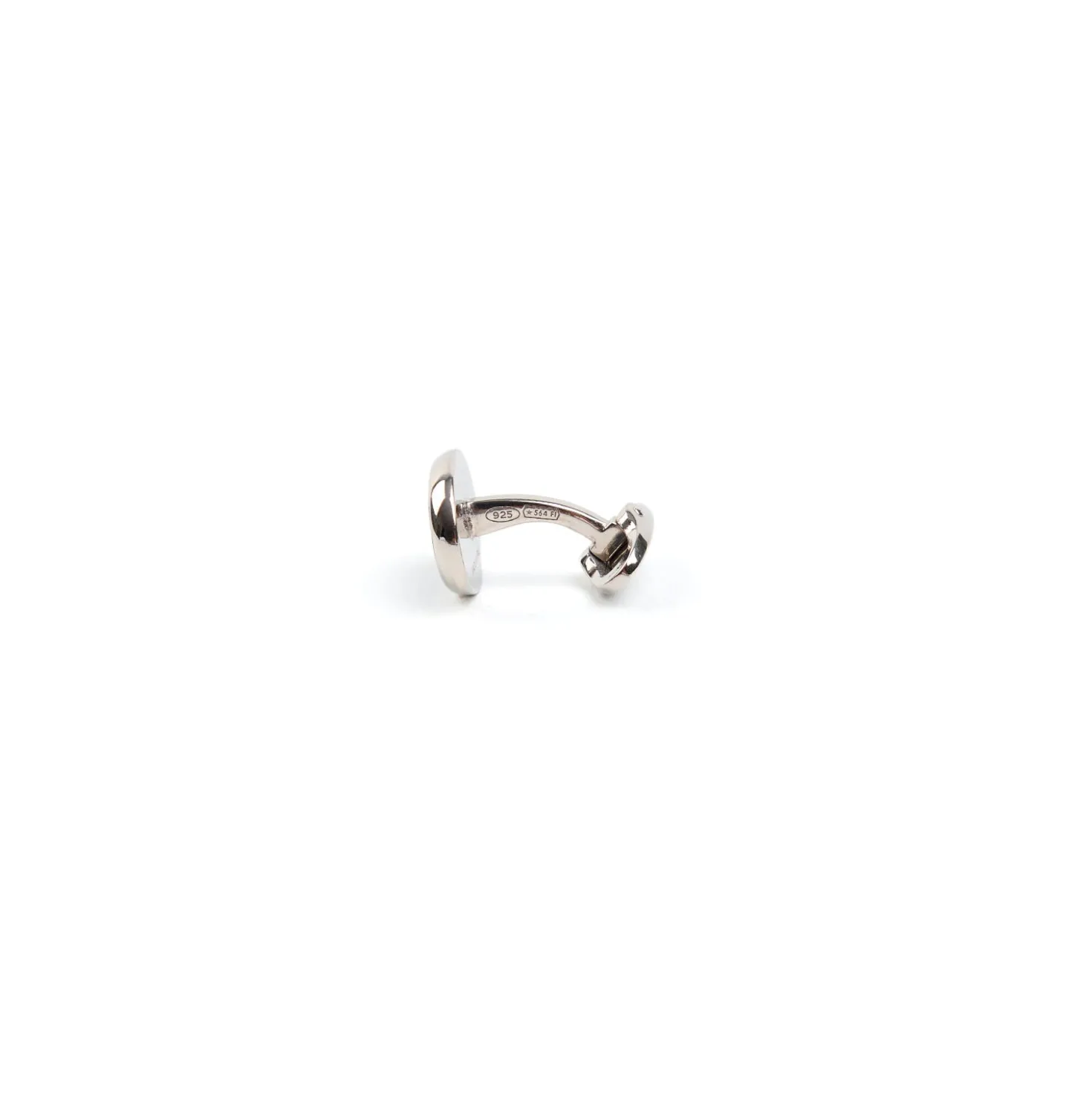 GEMELLI DA POLSO IN ARGENTO VERDECon microfantasia fiore
