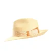 PANAMA MODELLO AMEDEO DETTAGLI IN SETA ARANCIO, 56 CM E. marinella x borsalino