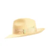 PANAMA MODELLO AMEDEO DETTAGLI IN SETA VERDE, 56 CM E. marinella x borsalino