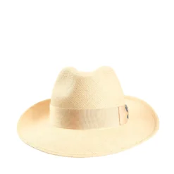 PANAMA MODELLO AMEDEO DETTAGLI IN SETA BLU, 60 CM E. marinella x borsalino