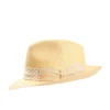 PANAMA MODELLO FEDERICO CON CINTA IN SETA BIANCA, 56 CM E. marinella x borsalino