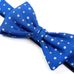 PAPILLON ANNODATO IN SETA BLUETTE Microfantasia fiore