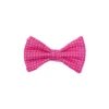 PAPILLON ANNODATO IN SETA FUCSIA Microfantasia geoemtrica
