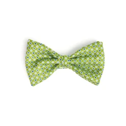 PAPILLON ANNODATO IN SETA VERDE CHIARO Pois