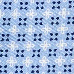PAPILLON DA ANNODARE IN SETA AZZURROMicrofantasia fiore