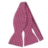 PAPILLON DA ANNODARE IN SETA BORDEAUX Microfantasia fiore