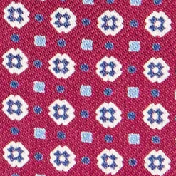 PAPILLON DA ANNODARE IN SETA BORDEAUX Microfantasia fiore