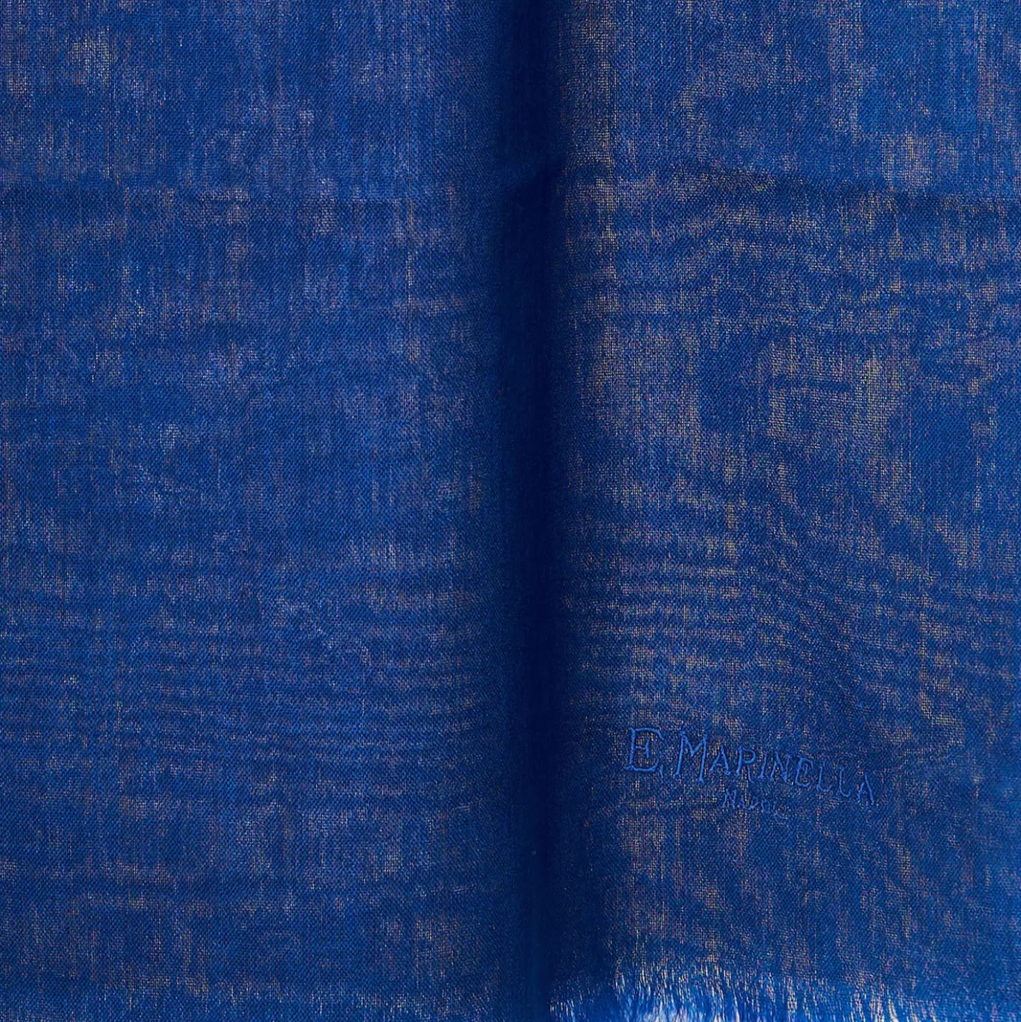 PASHMINA BLU E GIALLA EFFETTO SFUMATO In cashmere