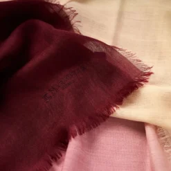 PASHMINA FUCSIA E ROSA CHIARO EFFETTO SFUMATO In cashmere
