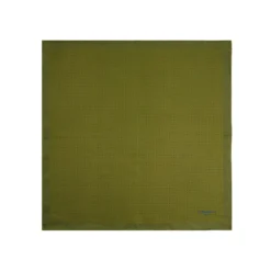 POCHETTE DA TASCHINO IN SETA STAMPATA A MANO VERDE OLIVA Pois