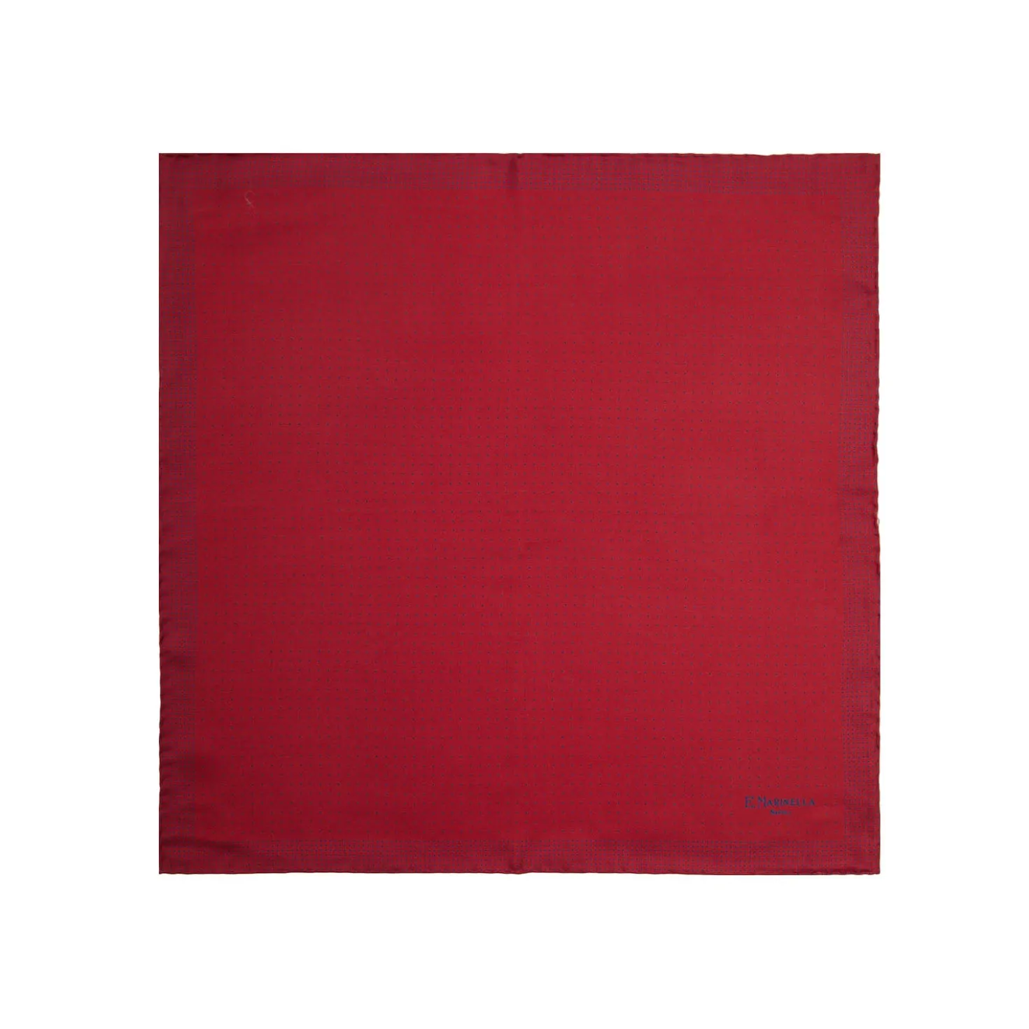POCHETTE DA TASCHINO IN SETA STAMPATA A MANO BORDEAUX Pois