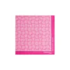 POCHETTE DA TASCHINO IN SETA STAMPATA A MANO FUCSIA Fantasia archivio 1968