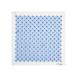 POCHETTE DA TASCHINO IN SETA STAMPATA A MANO BIANCA Macrofantasia fiore
