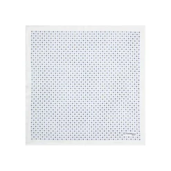 POCHETTE DA TASCHINO IN SETA STAMPATA A MANO BIANCA Microfantasia fiore
