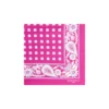 POCHETTE DA TASCHINO IN SETA STAMPATA A MANO FUCSIA Microfantasia fiore