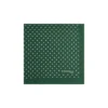 POCHETTE DA TASCHINO IN SETA STAMPATA A MANO VERDE SCURO Macrofantasia fiore
