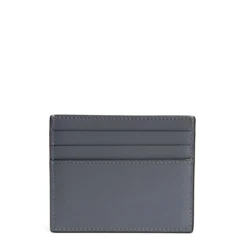 PORTACARTE DI CREDITO IN PELLE GRIGIO SCURO 7 scomparti