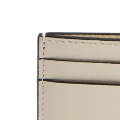 PORTACARTE DI CREDITO PICCOLO BIANCO In pelle liscia panna