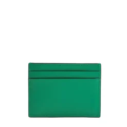 PORTACARTE DI CREDITO PICCOLO VERDE In pelle liscia
