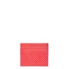 PORTACARTE DI CREDITO SETA E PELLE ROSSO 5 scomparti