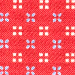 PORTACARTE DI CREDITO SETA E PELLE ROSSO 5 scomparti