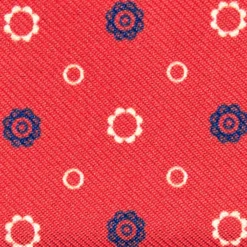 PORTACARTE DI CREDITO SETA E PELLE ROSSO 5 scomparti