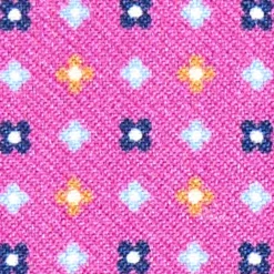 PORTACARTE DI CREDITO SETA E PELLE FUCSIA 5 scomparti