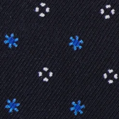 PORTACARTE DI CREDITO SETA E PELLE BLU SCURO 5 scomparti