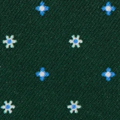 PORTACARTE DI CREDITO SETA E PELLE VERDE SCURO 5 scomparti