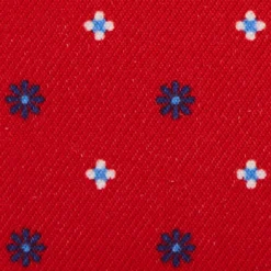 PORTACARTE DI CREDITO SETA E PELLE ROSSO 5 scomparti
