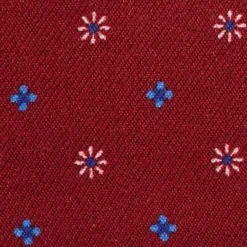 PORTACARTE DI CREDITO SETA E PELLE BORDEAUX 5 scomparti