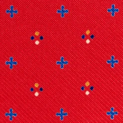 PORTACARTE PIEGHEVOLE IN SETA PELLE ROSSO 10 scomparti