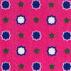 PORTACARTE PIEGHEVOLE IN SETA PELLE FUCSIA 10 scomparti