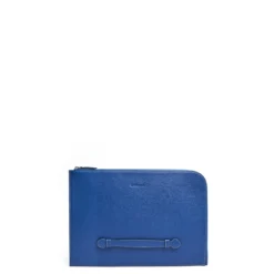 PORTADOCUMENTI BLUETTE In pelle con cinturino