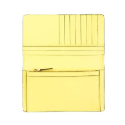 PORTAFOGLIO GRANDE GIALLO In pelle liscia