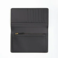 PORTAFOGLIO GRANDE NERO In pelle liscia