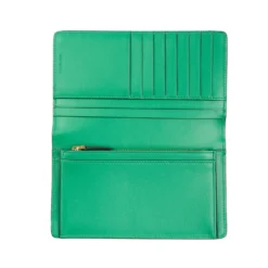 PORTAFOGLIO GRANDE VERDE In pelle liscia
