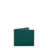 PORTAFOGLIO ORIZZONTALE VERDE SCURO In pelle martellata