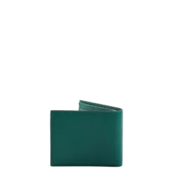 PORTAFOGLIO ORIZZONTALE VERDE SCURO In pelle martellata