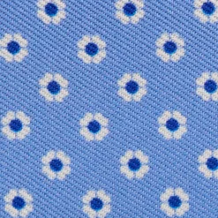 PORTAFOGLIO PICCOLO AZZURRO In seta e pelle