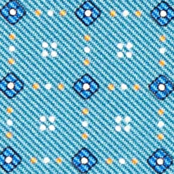 PORTAFOGLIO PICCOLO BLU MEDIO In seta e pelle