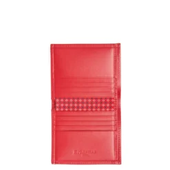 PORTAFOGLIO PICCOLO ROSSO In seta e pelle