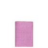 PORTAFOGLIO VERTICALE FUCSIA In seta e pelle